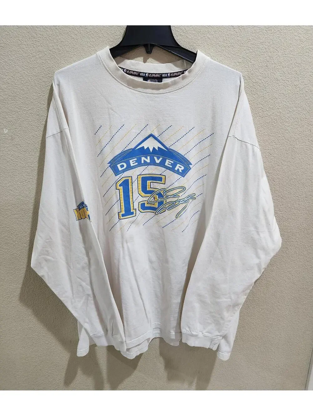 Vintage Y2K UNK Pullover L/S NBA Denver Nuggets #15 Carmelo Anthony Sz XXL 2XL